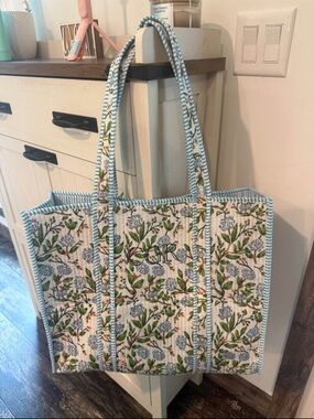 Large Personalized Tote Bag. Initials“CGR”